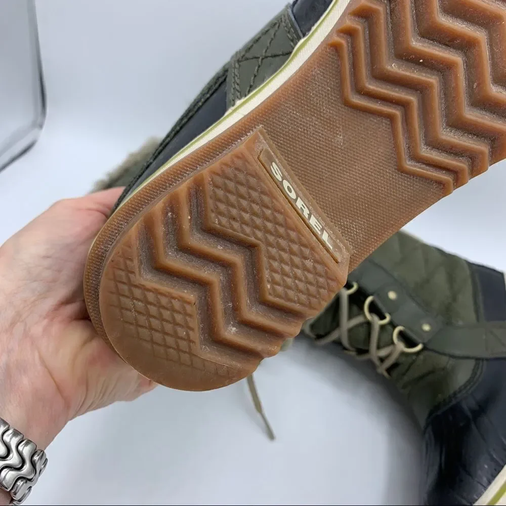 Sorel Torfino Warm Green Waterproof Snow Boots‎